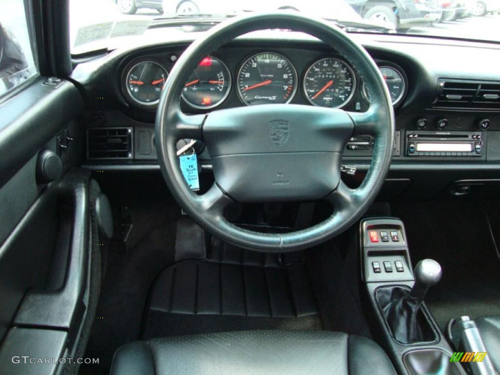 1998 Porsche 911 Carrera S Coupe Black Steering Wheel Photo #34261960