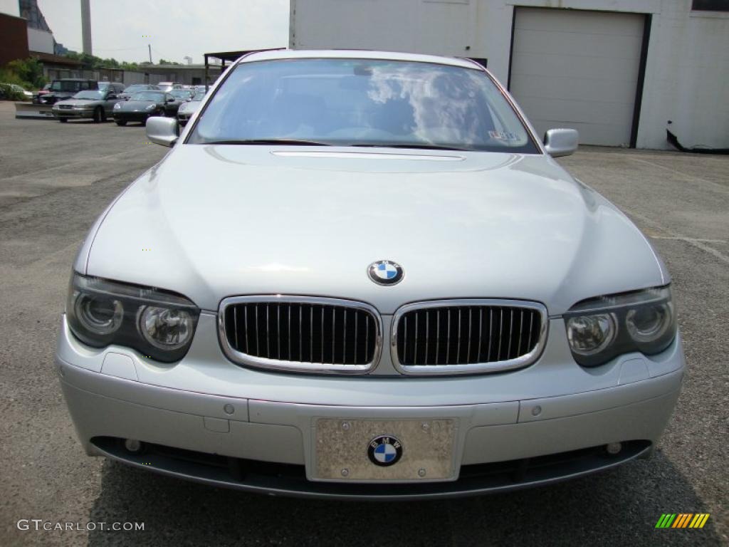 2003 7 Series 745i Sedan - Titanium Silver Metallic / Basalt Grey/Flannel Grey photo #3