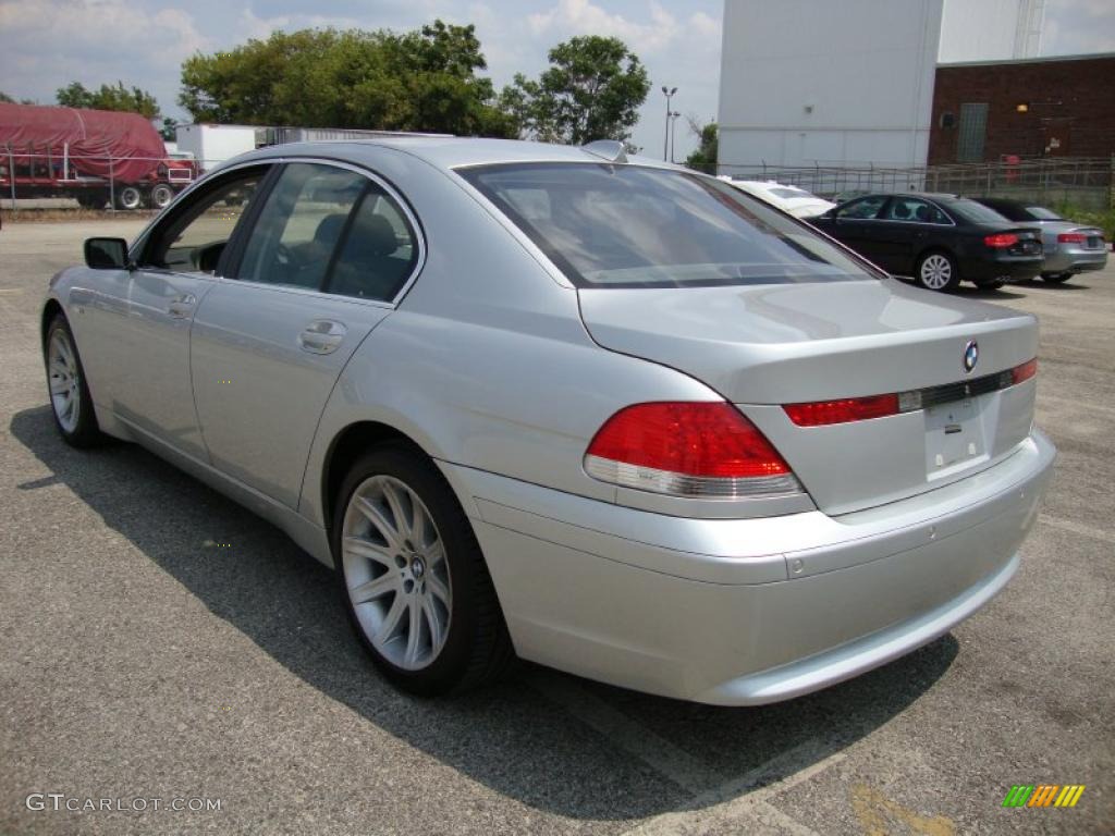 2003 7 Series 745i Sedan - Titanium Silver Metallic / Basalt Grey/Flannel Grey photo #10