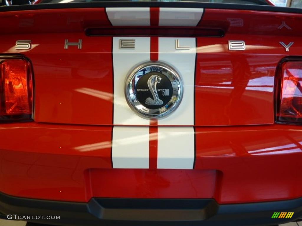 2011 Mustang Shelby GT500 SVT Performance Package Coupe - Race Red / Charcoal Black/White photo #11