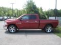 2010 Inferno Red Crystal Pearl Dodge Ram 1500 Big Horn Quad Cab 4x4  photo #5