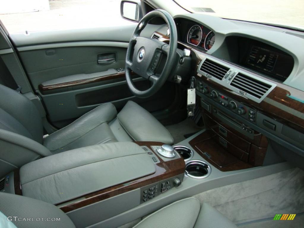 2003 7 Series 745i Sedan - Titanium Silver Metallic / Basalt Grey/Flannel Grey photo #19
