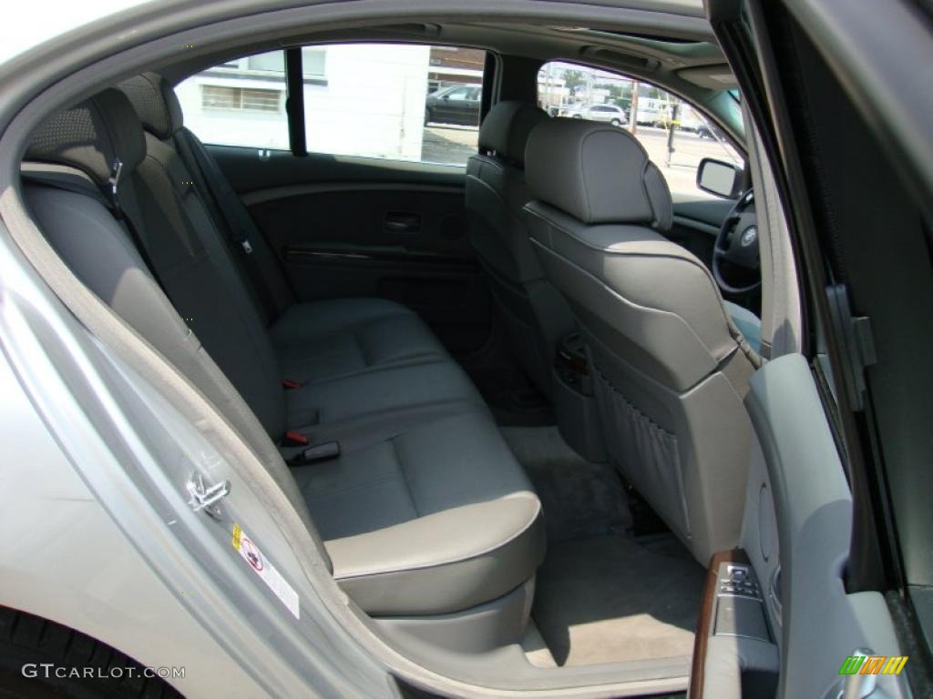 2003 7 Series 745i Sedan - Titanium Silver Metallic / Basalt Grey/Flannel Grey photo #24