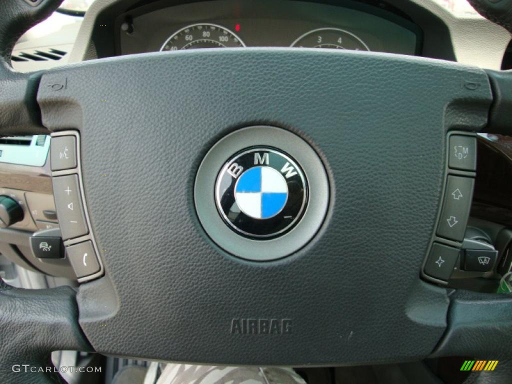 2003 7 Series 745i Sedan - Titanium Silver Metallic / Basalt Grey/Flannel Grey photo #47