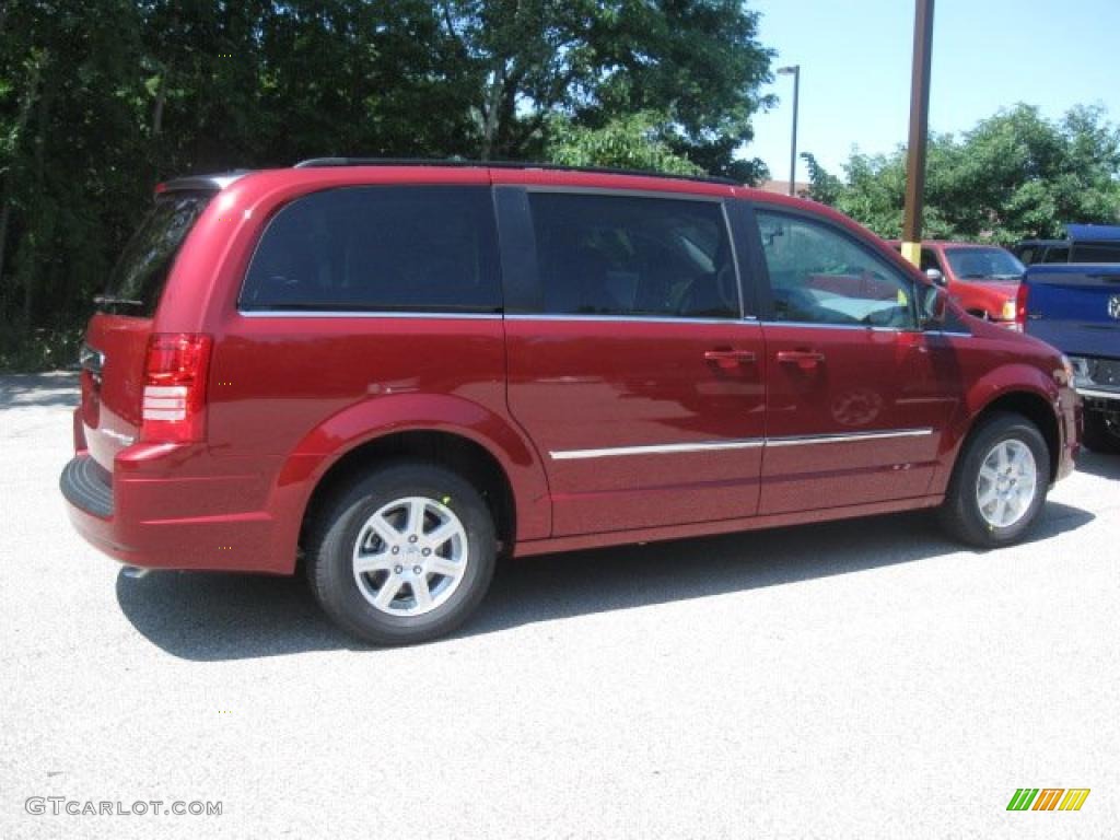 2010 Town & Country Touring - Inferno Red Crystal Pearl / Medium Slate Gray/Light Shale photo #3