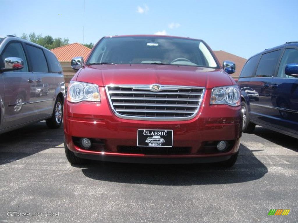2010 Town & Country Touring - Inferno Red Crystal Pearl / Medium Slate Gray/Light Shale photo #2