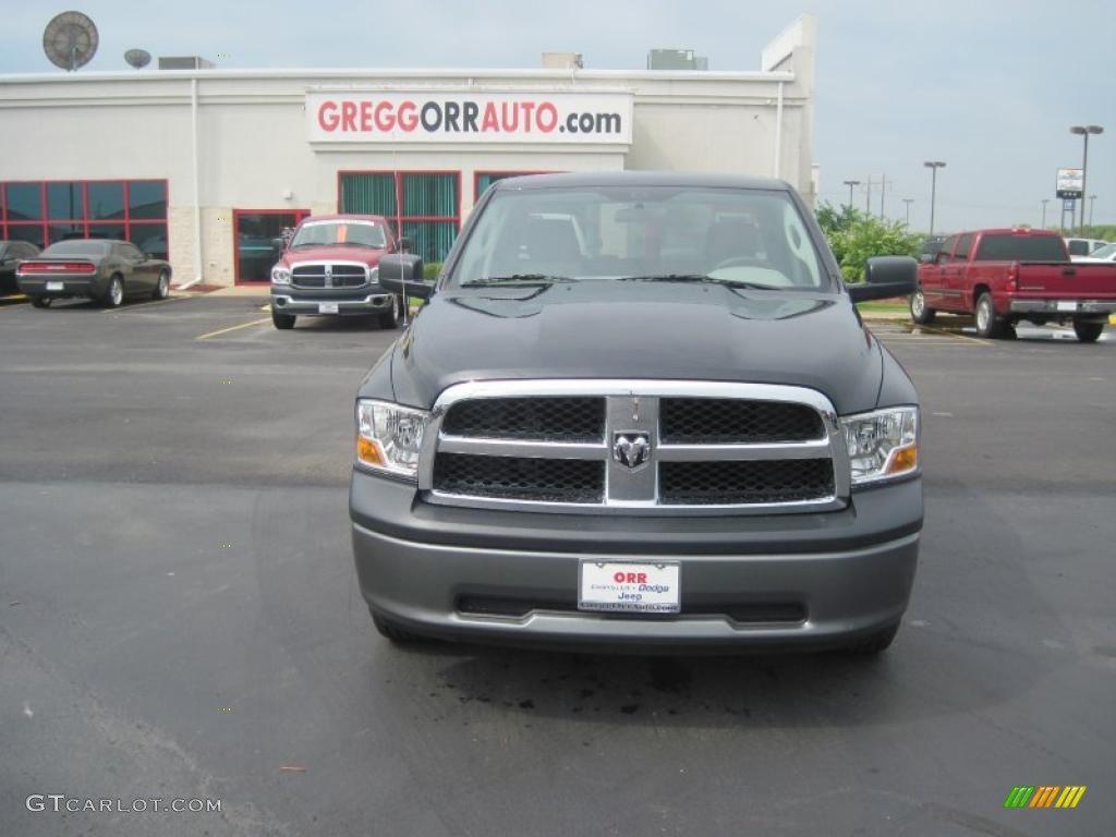 2010 Ram 1500 ST Quad Cab - Brilliant Black Crystal Pearl / Dark Slate/Medium Graystone photo #2