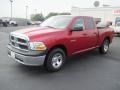 2010 Inferno Red Crystal Pearl Dodge Ram 1500 ST Quad Cab  photo #1