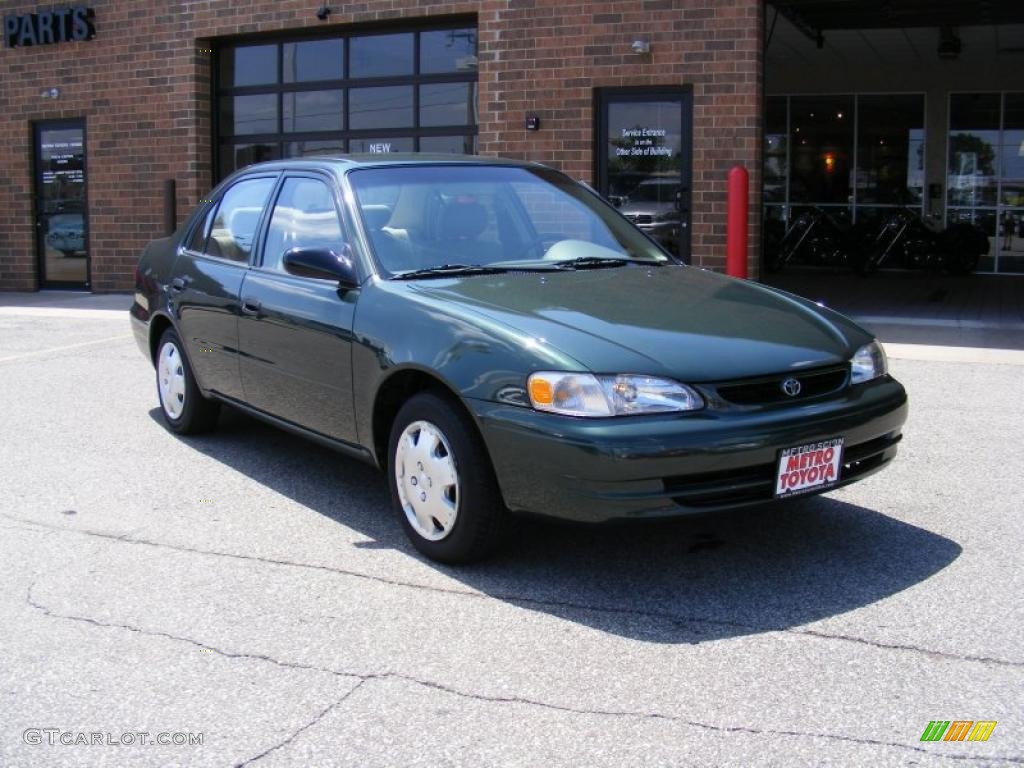 2000 Corolla VE - Woodland Green Pearl / Pebble Beige photo #1