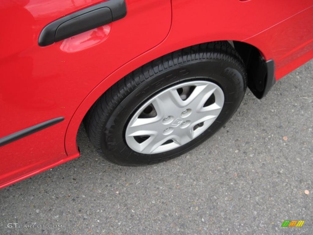 2005 Civic Value Package Sedan - Rallye Red / Gray photo #10