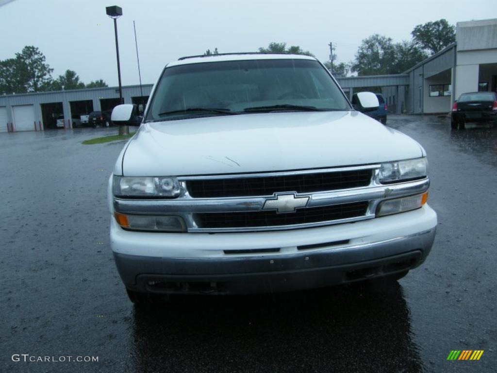 2001 Suburban 1500 LT - Summit White / Tan photo #8