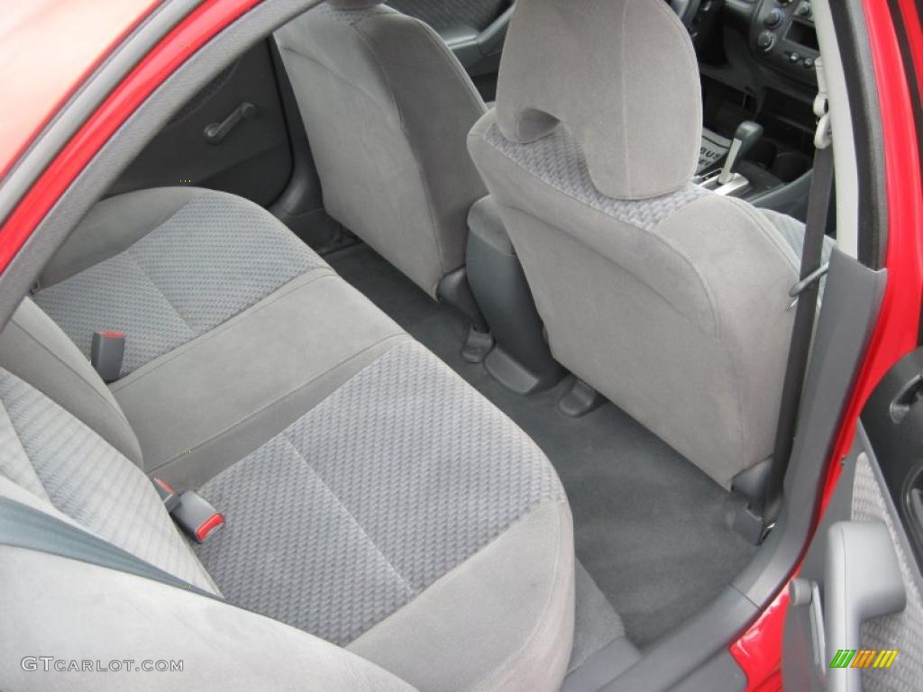 2005 Civic Value Package Sedan - Rallye Red / Gray photo #15