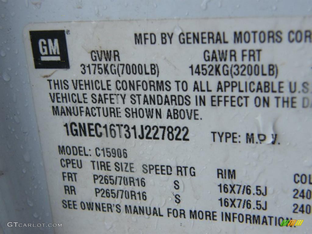 2001 Suburban 1500 LT - Summit White / Tan photo #16