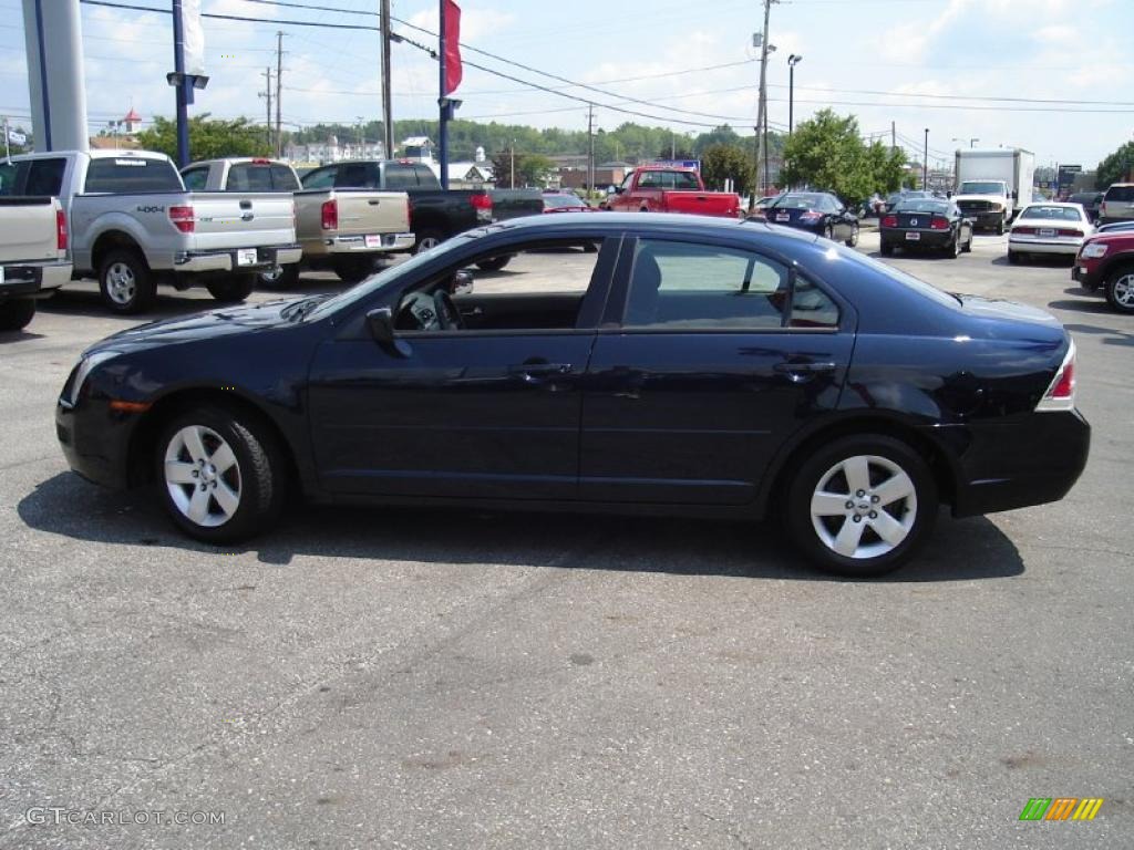 2008 Fusion SE V6 - Dark Blue Ink Metallic / Charcoal Black photo #2