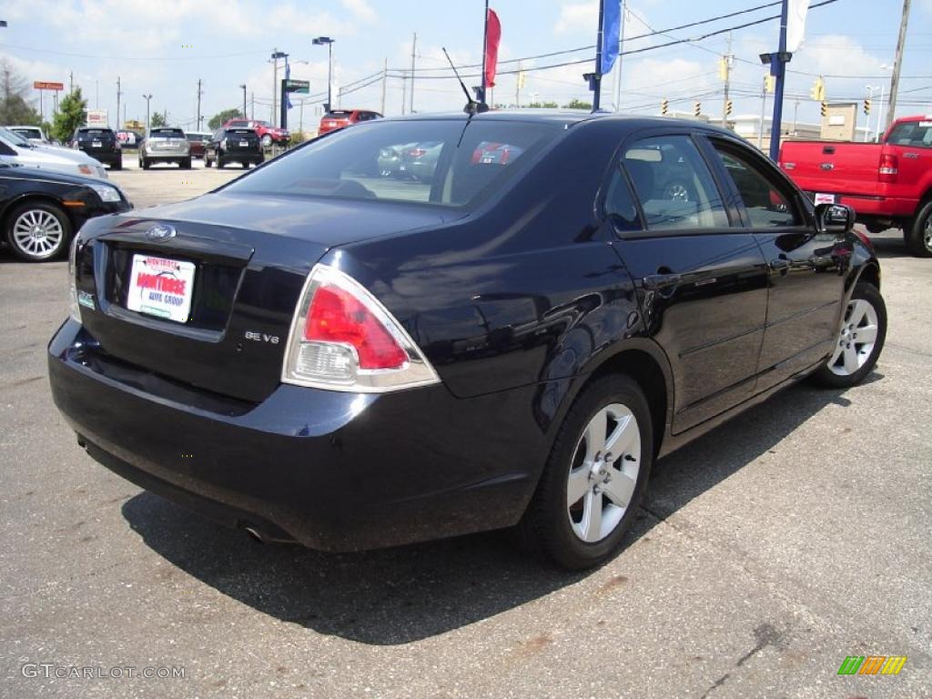 2008 Fusion SE V6 - Dark Blue Ink Metallic / Charcoal Black photo #5