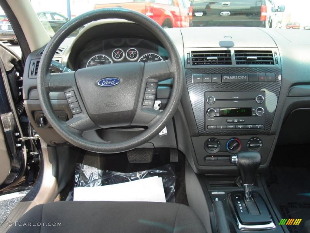 2008 Fusion SE V6 - Dark Blue Ink Metallic / Charcoal Black photo #18