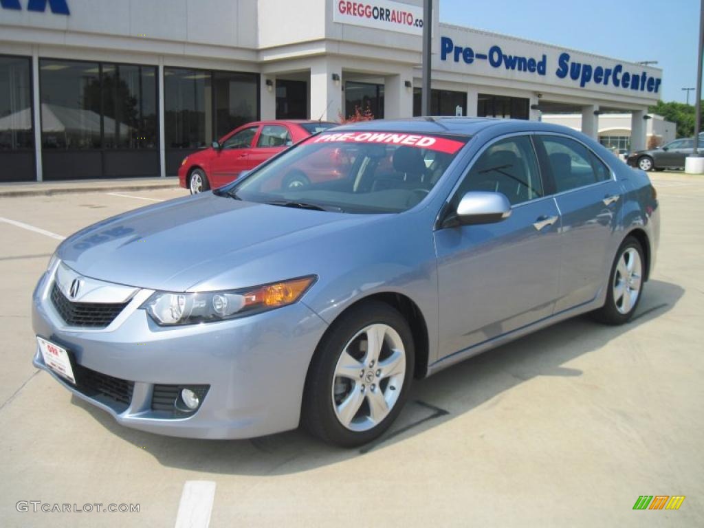 2009 TSX Sedan - Glacier Blue Metallic / Ebony photo #1