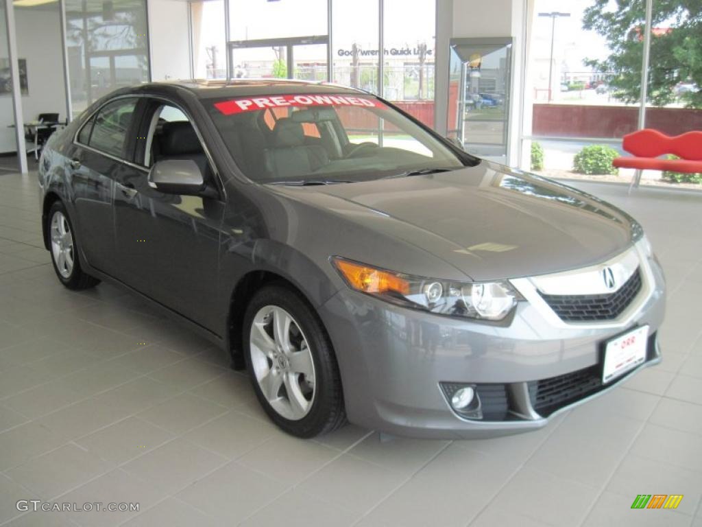 2010 TSX Sedan - Polished Metal Metallic / Ebony photo #2