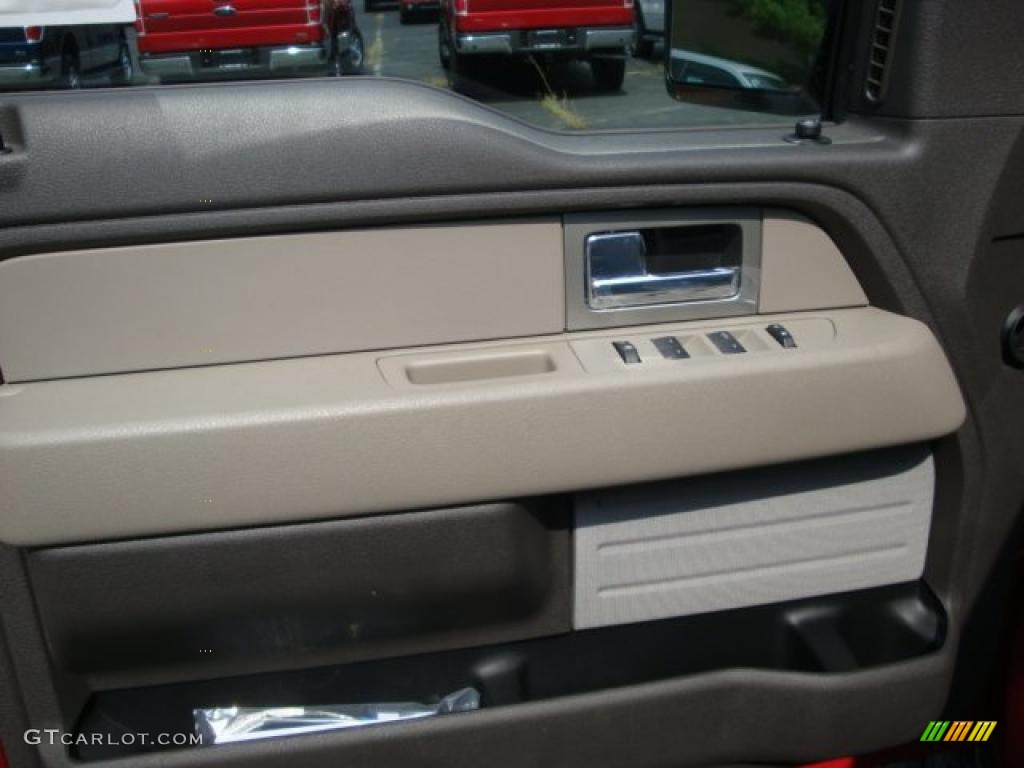 2010 F150 XLT SuperCab 4x4 - Red Candy Metallic / Medium Stone photo #14