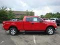 2010 Vermillion Red Ford F150 XLT SuperCab 4x4  photo #2