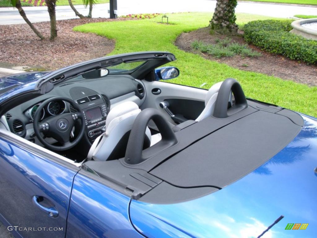 2005 SLK 350 Roadster - Orion Blue Metallic / Ash Grey photo #10