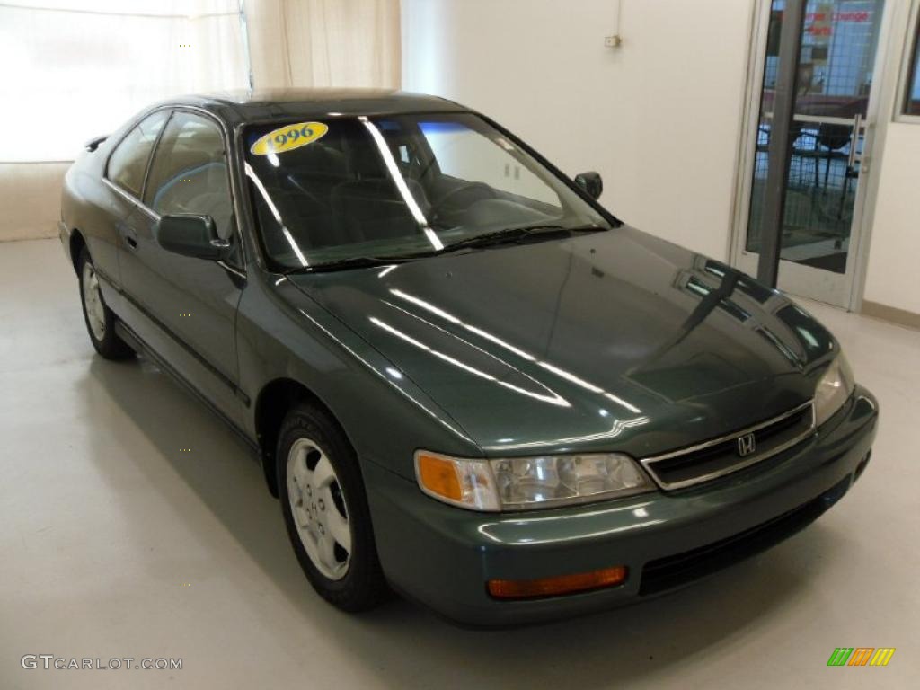 1996 Accord LX Coupe - Dark Eucalyptus Green Pearl Metallic / Gray photo #5