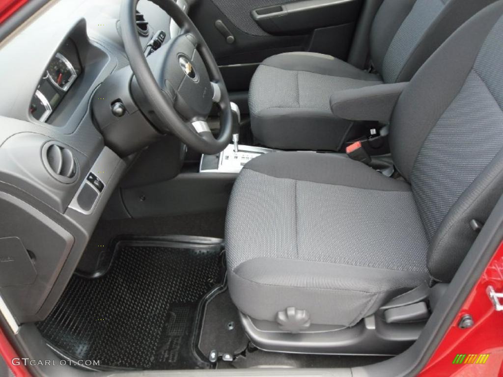 2010 Aveo LT Sedan - Sport Red / Charcoal photo #7