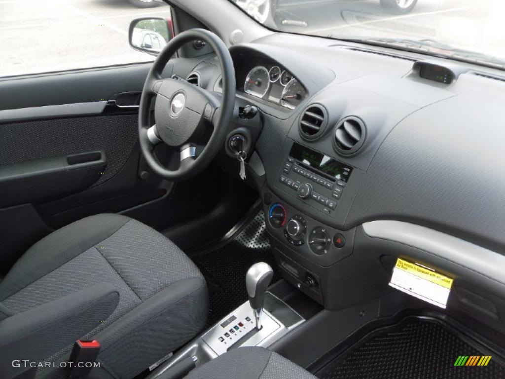 2010 Aveo LT Sedan - Sport Red / Charcoal photo #20