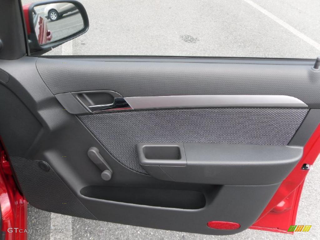 2010 Aveo LT Sedan - Sport Red / Charcoal photo #21