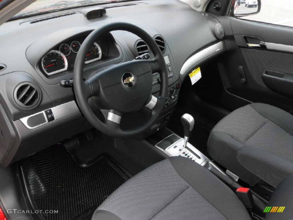 2010 Aveo LT Sedan - Sport Red / Charcoal photo #25
