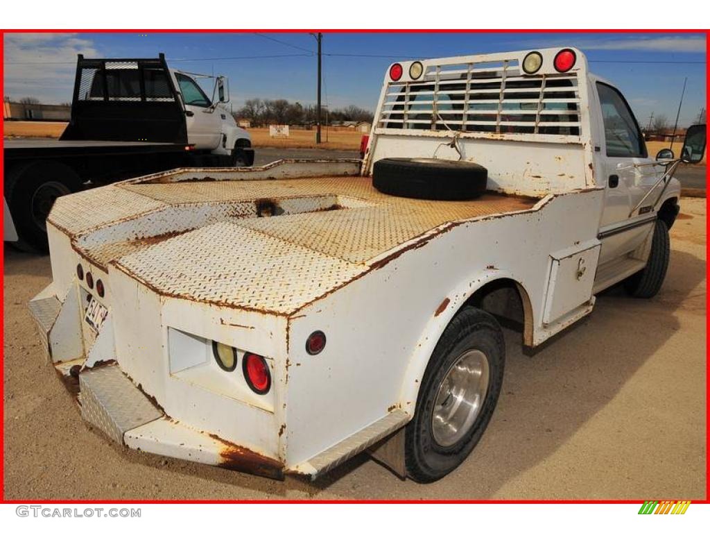 1996 Ram 3500 Laramie Regular Cab Dually - Stone White / Gray photo #6