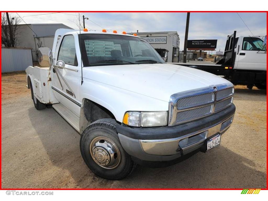 1996 Ram 3500 Laramie Regular Cab Dually - Stone White / Gray photo #10