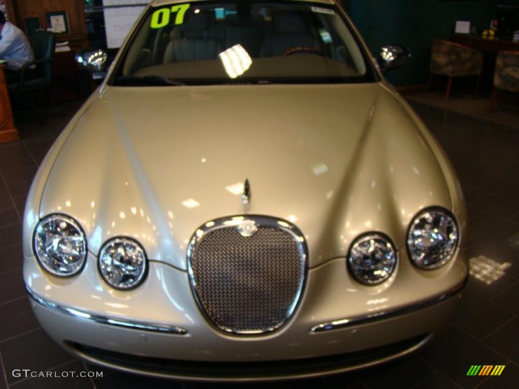 2007 S-Type 3.0 - Winter Gold Metallic / Ivory/Mocha photo #2