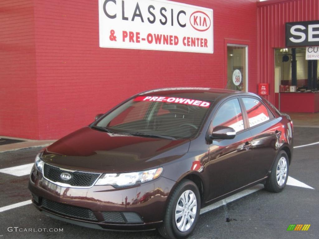 2010 Forte EX - Dark Cherry / Coffee photo #1