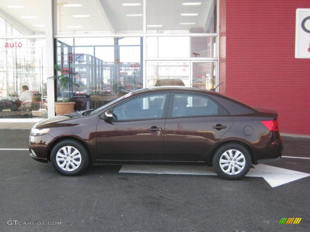 2010 Forte EX - Dark Cherry / Coffee photo #2