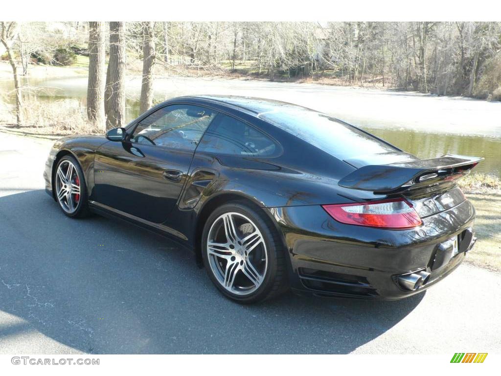 2007 911 Turbo Coupe - Black / Black photo #4