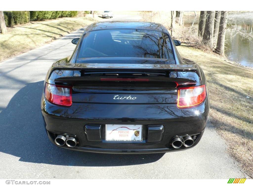 2007 911 Turbo Coupe - Black / Black photo #5