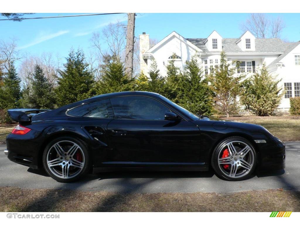 2007 911 Turbo Coupe - Black / Black photo #7