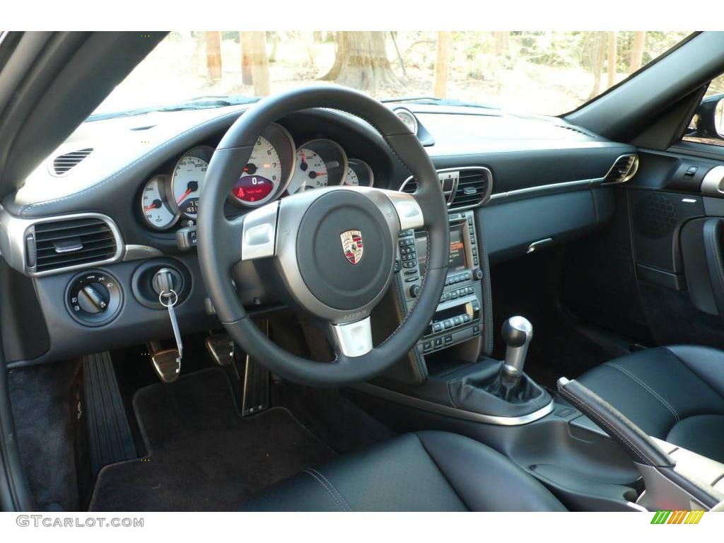 2007 911 Turbo Coupe - Black / Black photo #18