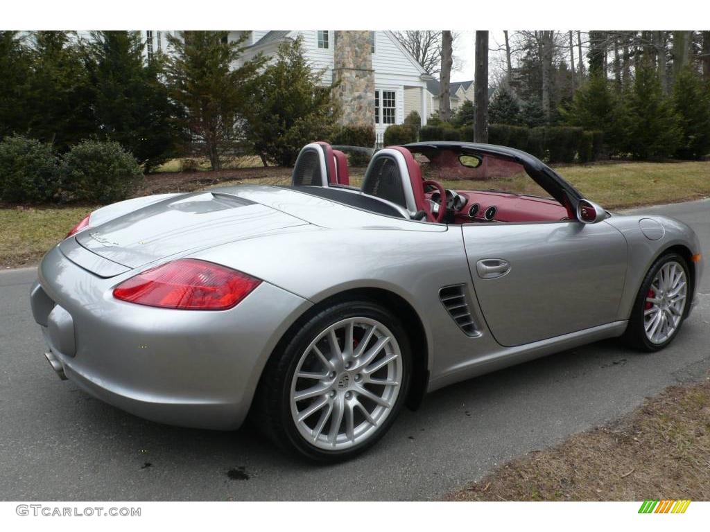 2008 Boxster RS 60 Spyder - GT Silver Metallic / Carrera Red photo #6