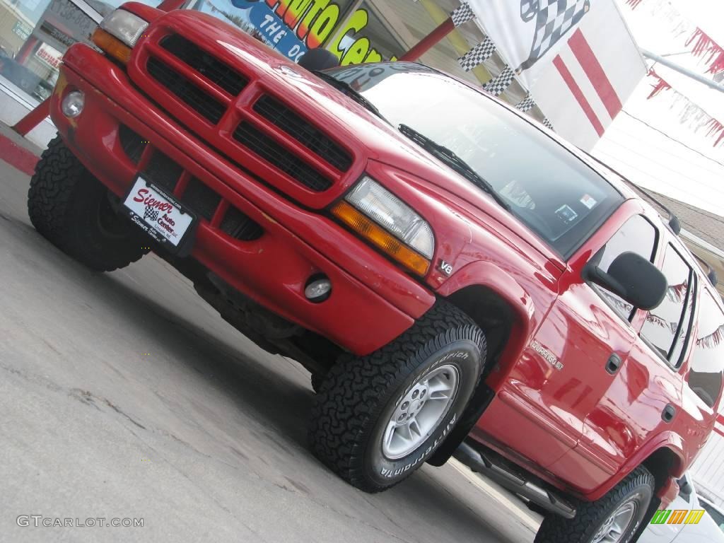 1998 Durango SLT 4x4 - Chili Pepper Red / Gray photo #18