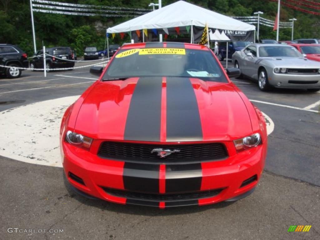 2010 Mustang V6 Premium Coupe - Torch Red / Charcoal Black photo #7