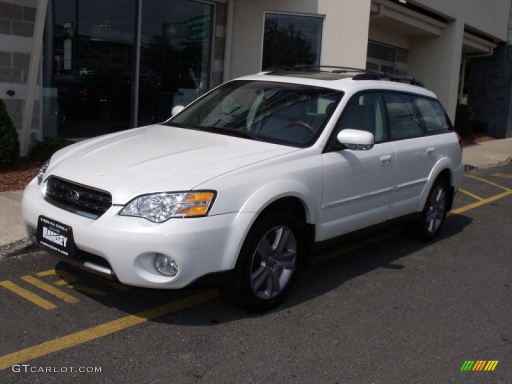 2006 Outback 3.0 R L.L.Bean Edition Wagon - Satin White Pearl / Taupe photo #1