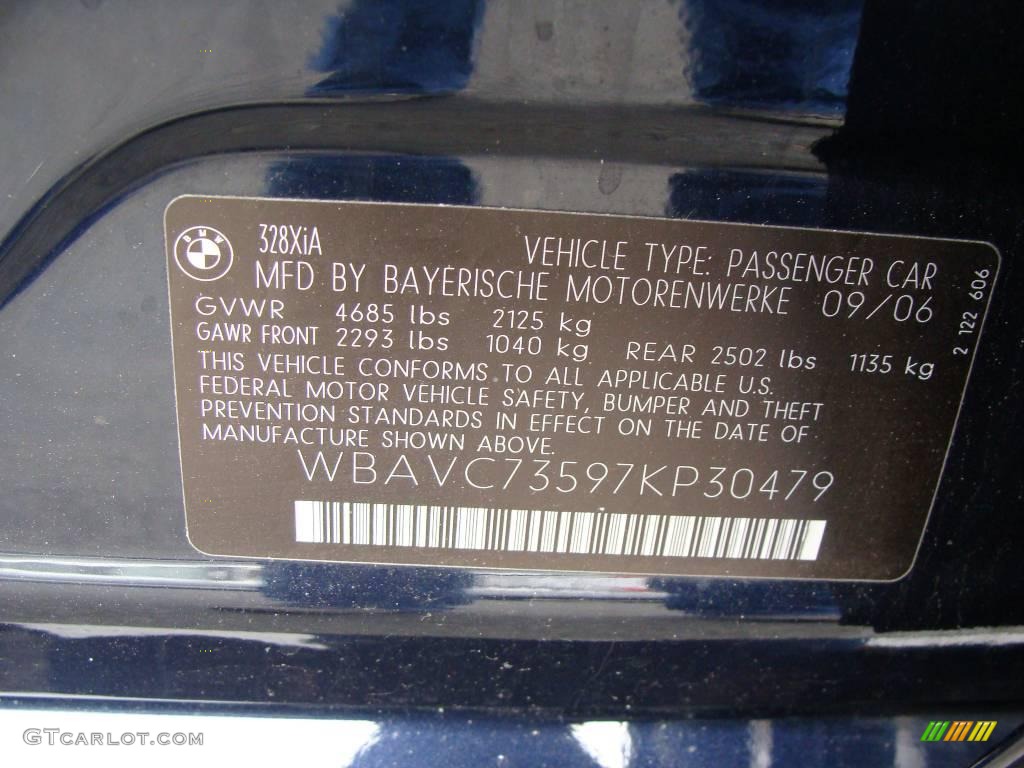 2007 3 Series 328xi Sedan - Monaco Blue Metallic / Beige photo #15