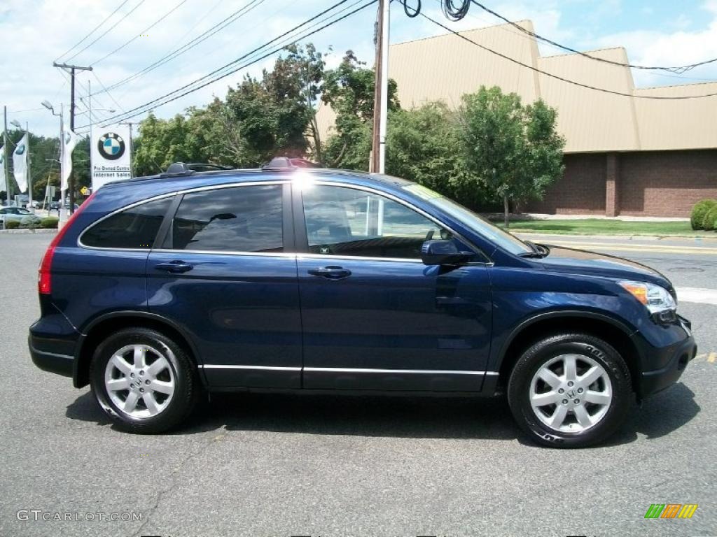 2008 CR-V EX-L 4WD - Royal Blue Pearl / Black photo #4