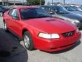 1999 Rio Red Ford Mustang V6 Coupe  photo #2