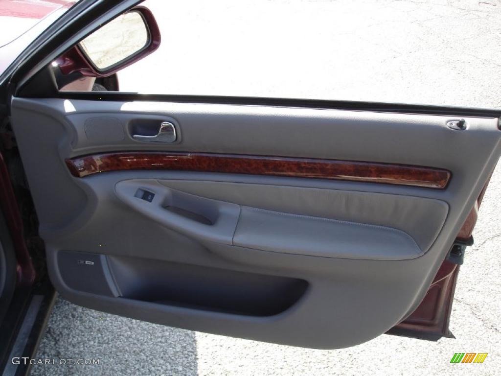 2001 A4 2.8 quattro Sedan - Hibiscus Red Pearl Effect / Opal Grey photo #25