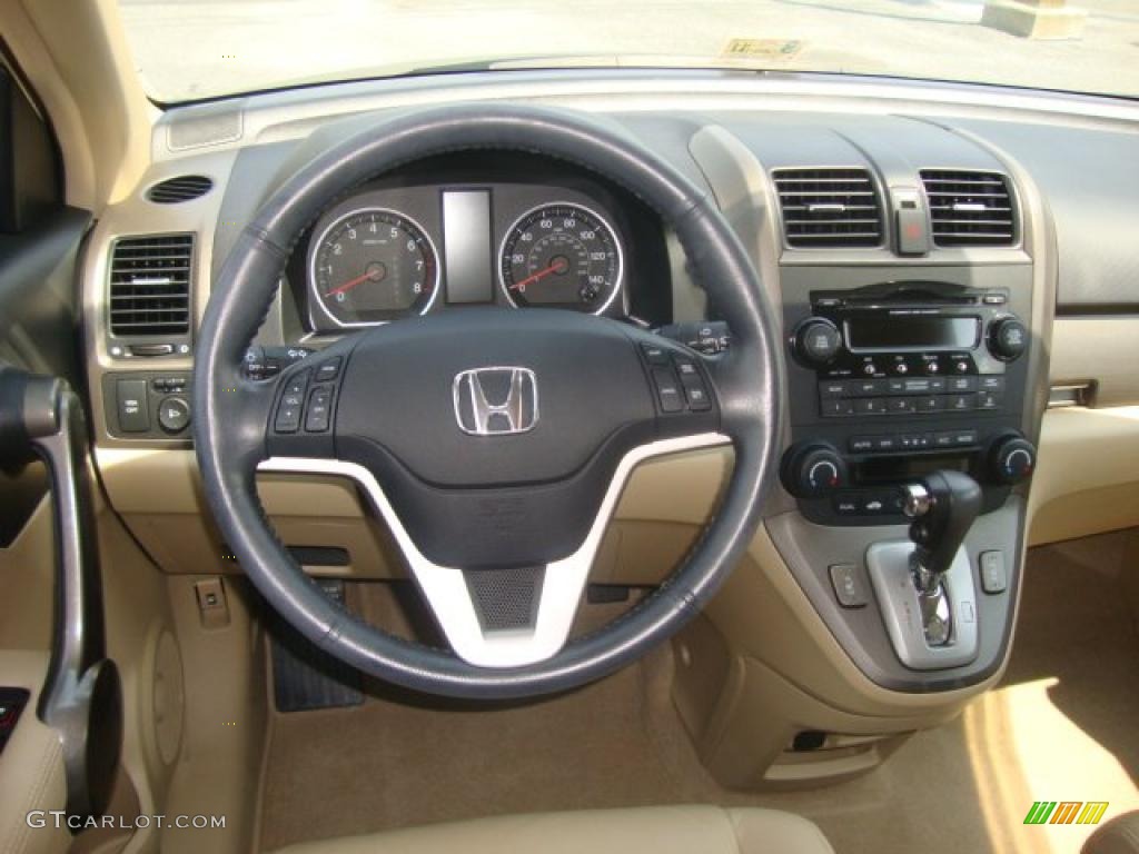 2008 Honda CR-V EX-L 4WD Ivory Dashboard Photo #34289923