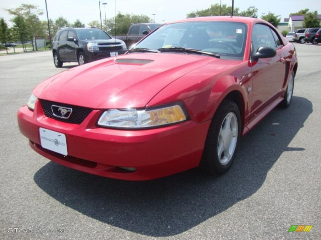 1999 Mustang GT Coupe - Rio Red / Dark Charcoal photo #1