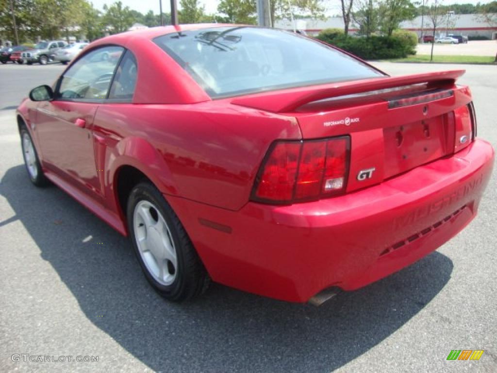 1999 Mustang GT Coupe - Rio Red / Dark Charcoal photo #3